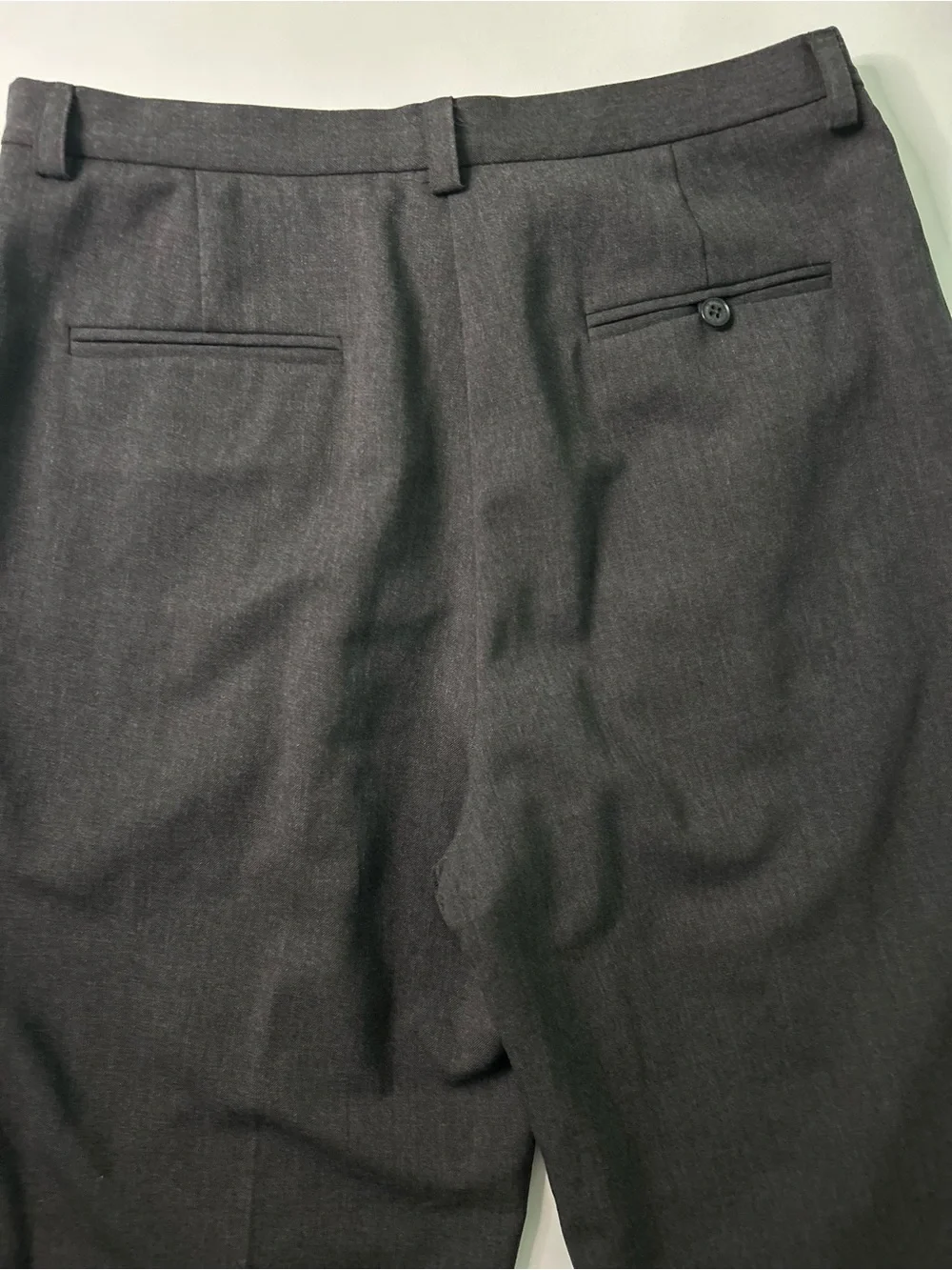 Ralph Lauren Women’s Vintage Dark Grey Wool Blend high-rise Trousers 1990s